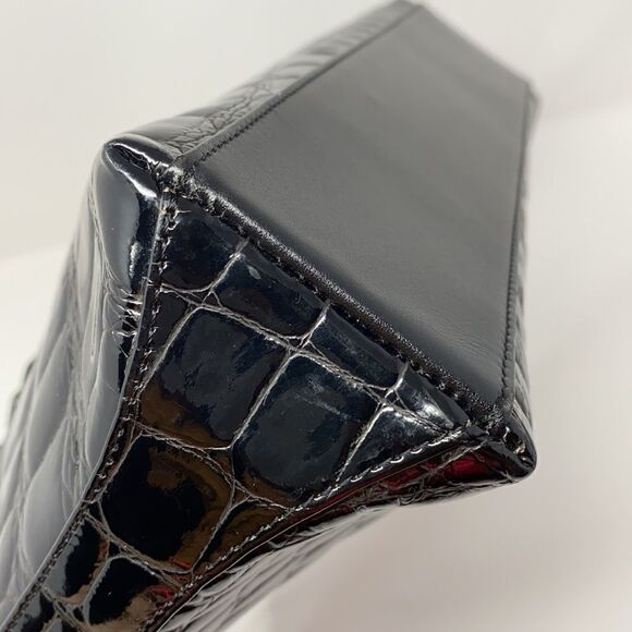 Vicosta Croc Embossed Leather Classic Satchel Bag Made in Spain - Picture 5 of 12